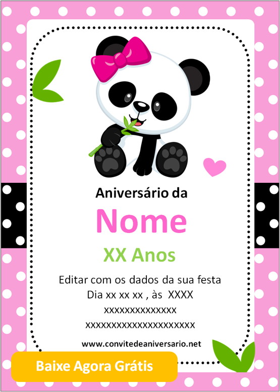 12 Convites de aniversário Bolofofos para editar grátis (WhatsApp e  Imprimir)