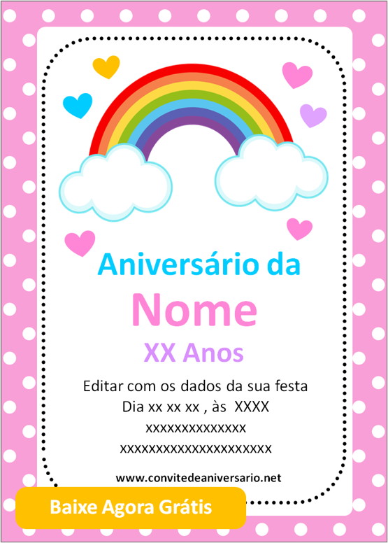 Faça um convite de aniversário personalizado online grátis