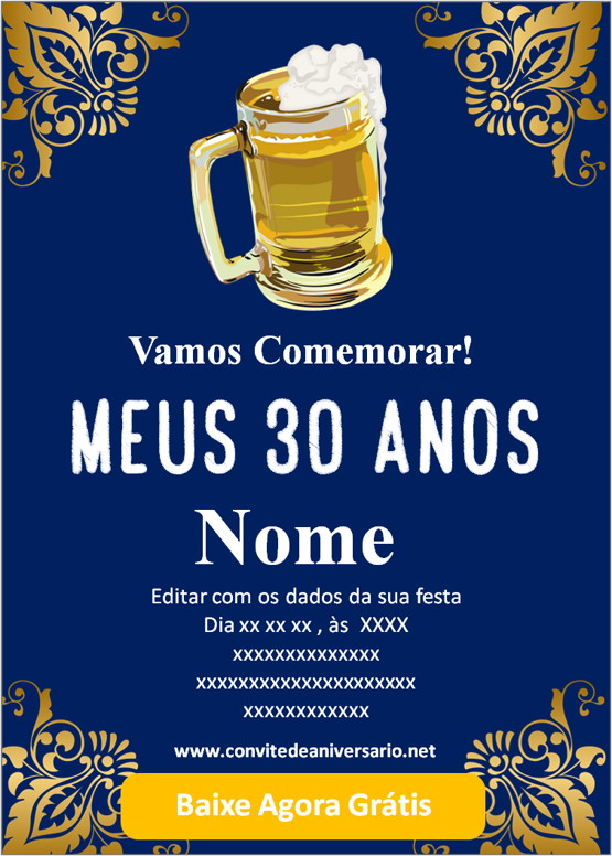 Convite 30 anos