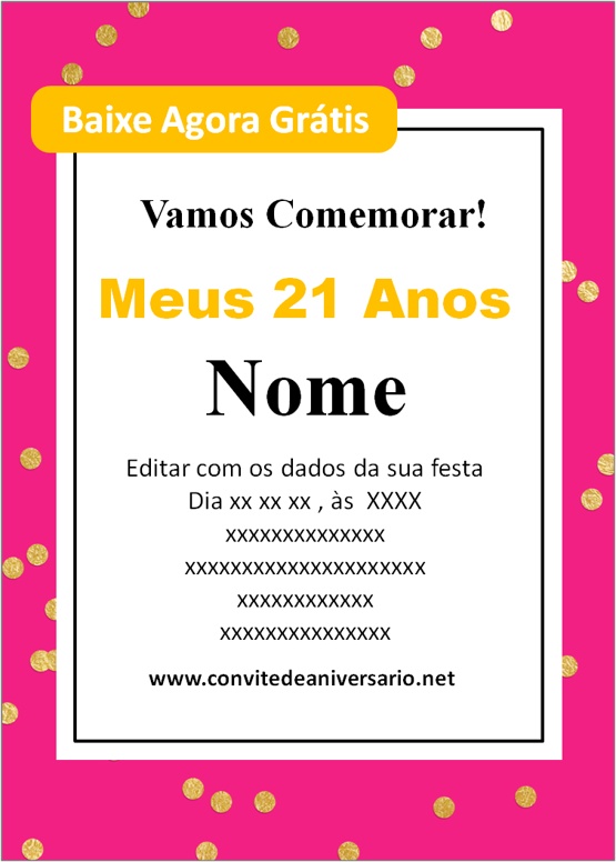 Convite de Aniversário para Editar com Montagem de Foto em PNG, Im…