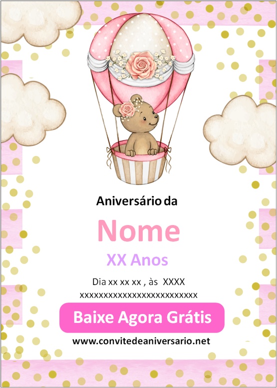 Convite Digital aniversário Roblox Girl