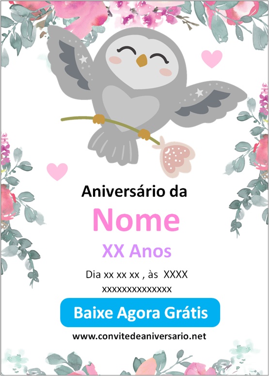 convite de aniversário infantil