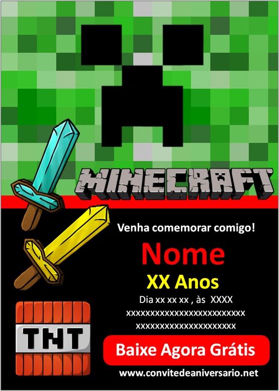 convite minecraft online