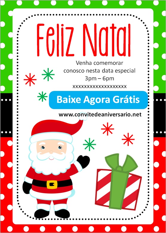 Convite Natal para editar