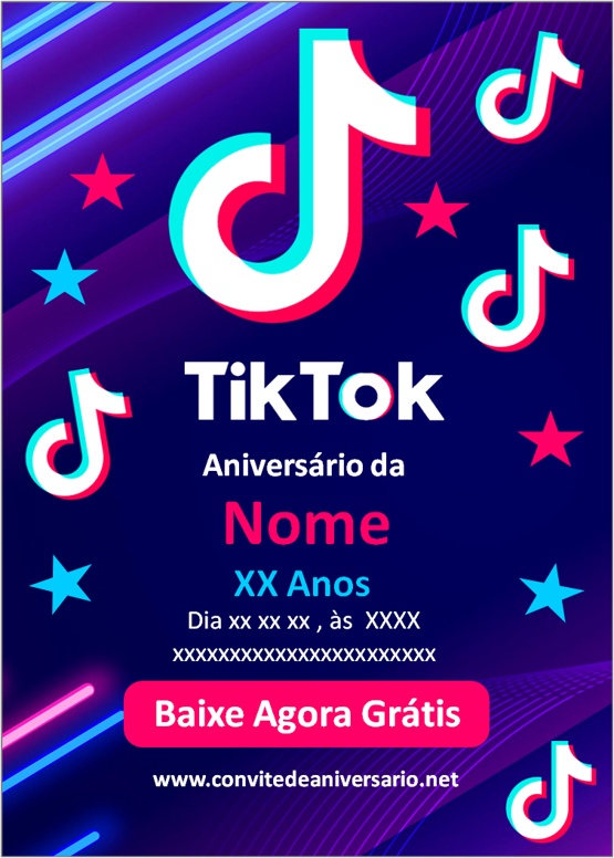 convite tiktok online