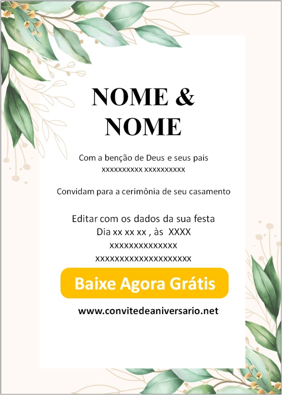 Convites De Casamento