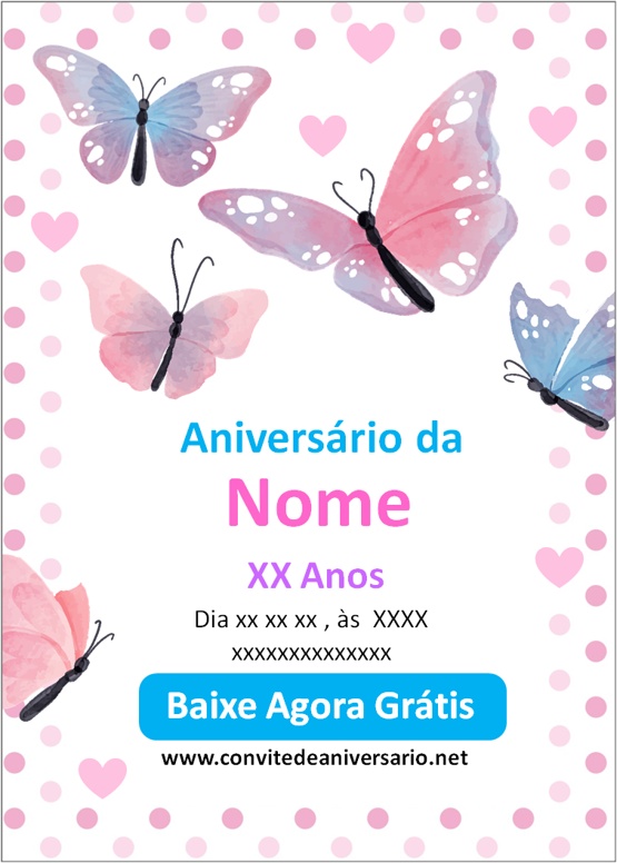 convite de aniversário grátis