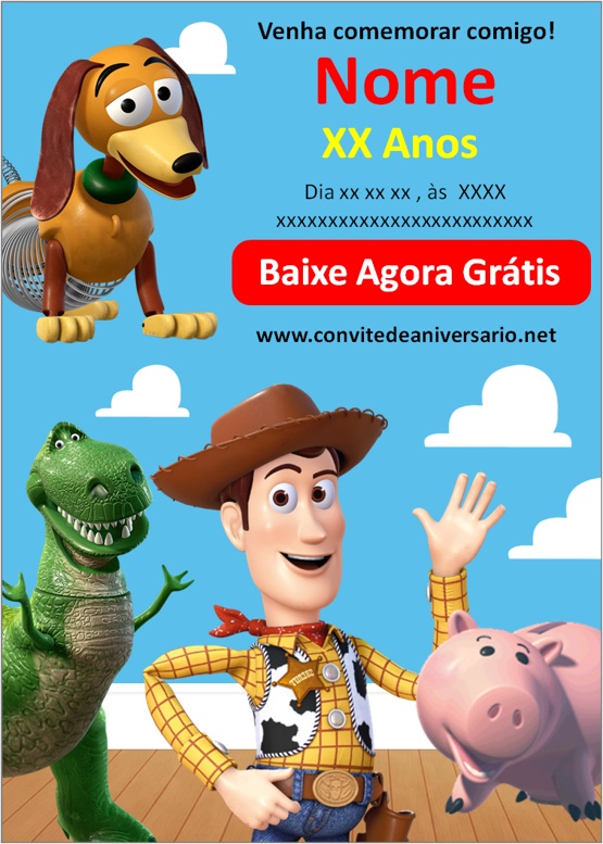 Convites Toy Story