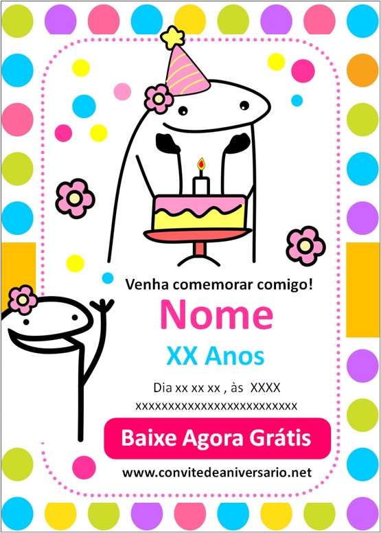 ▷ Convite de Aniversário Infantil Menina personalizado grátis para editar