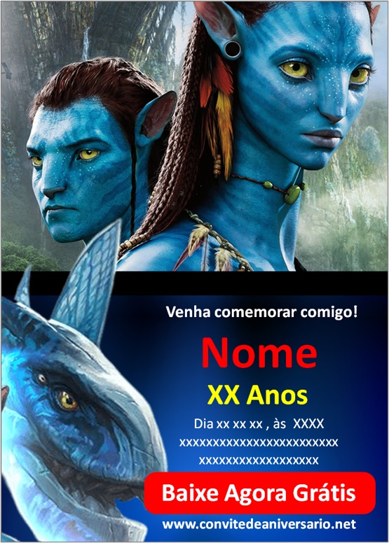 Convite digital Avatar