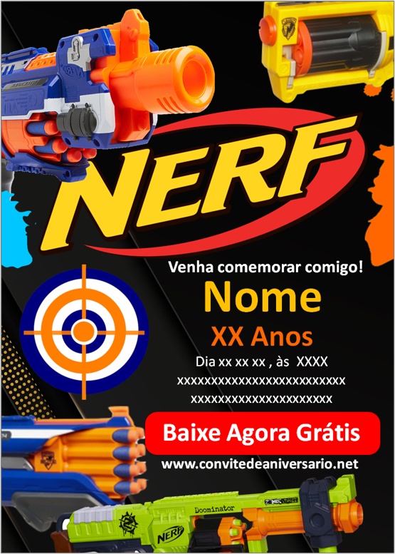 Convite Nerf 