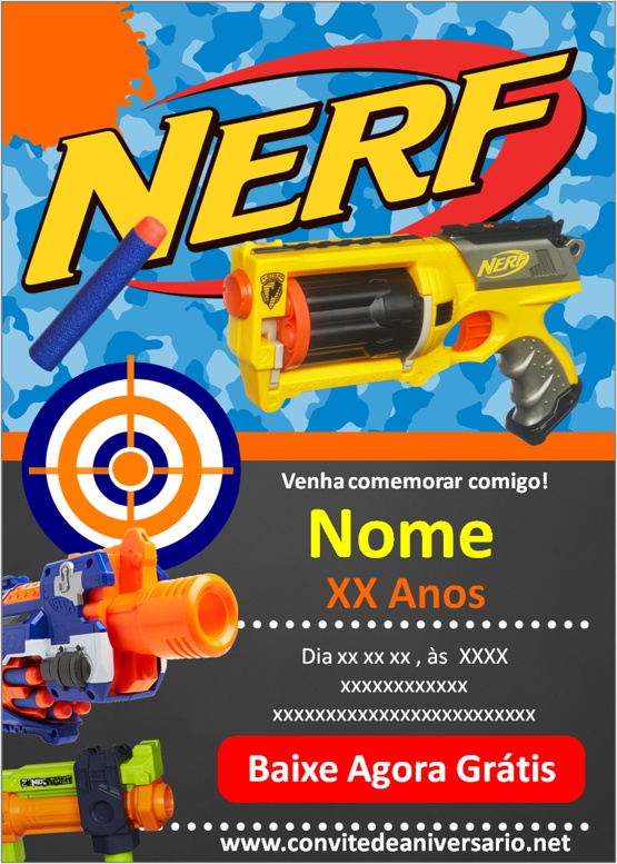 Convite Nerf