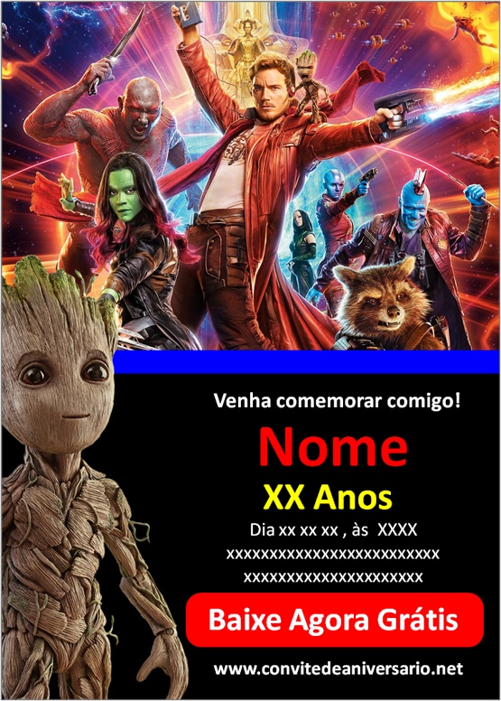 Criar convite de Galáxia online grátis