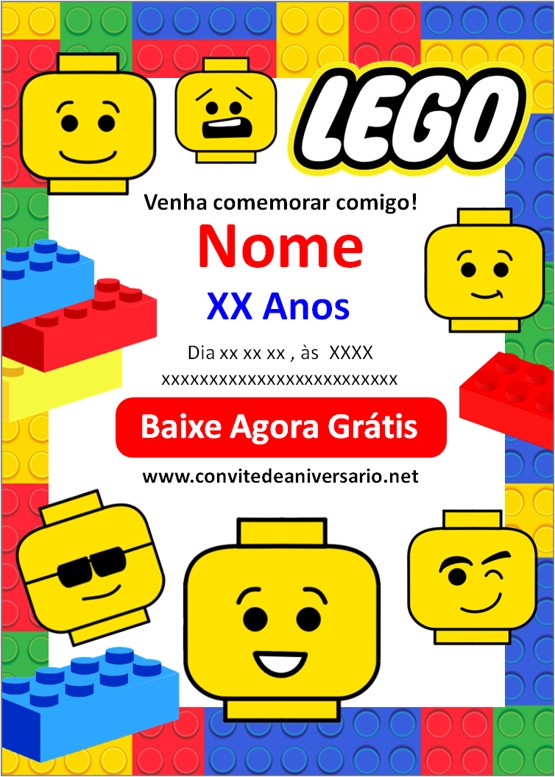 Convite Lego