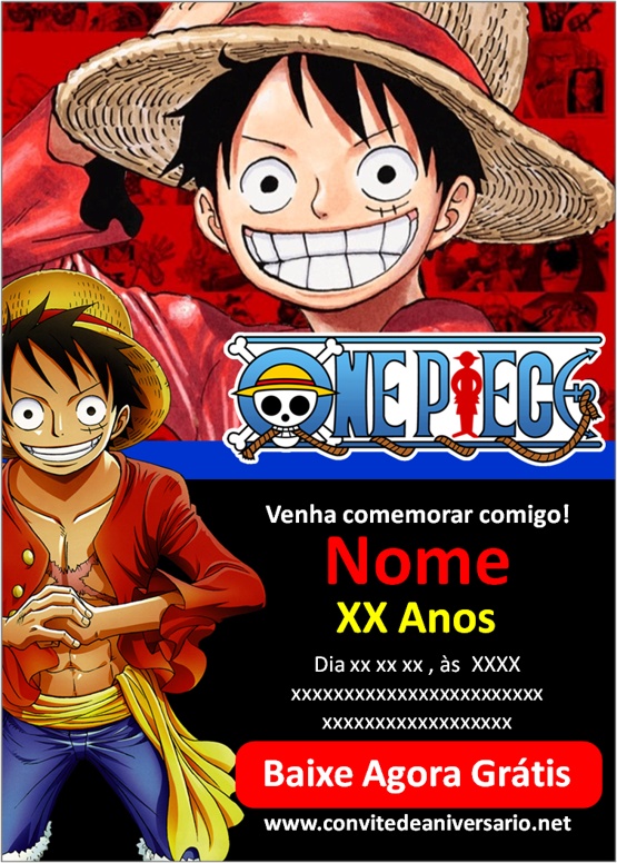 Convite Digital One Piece