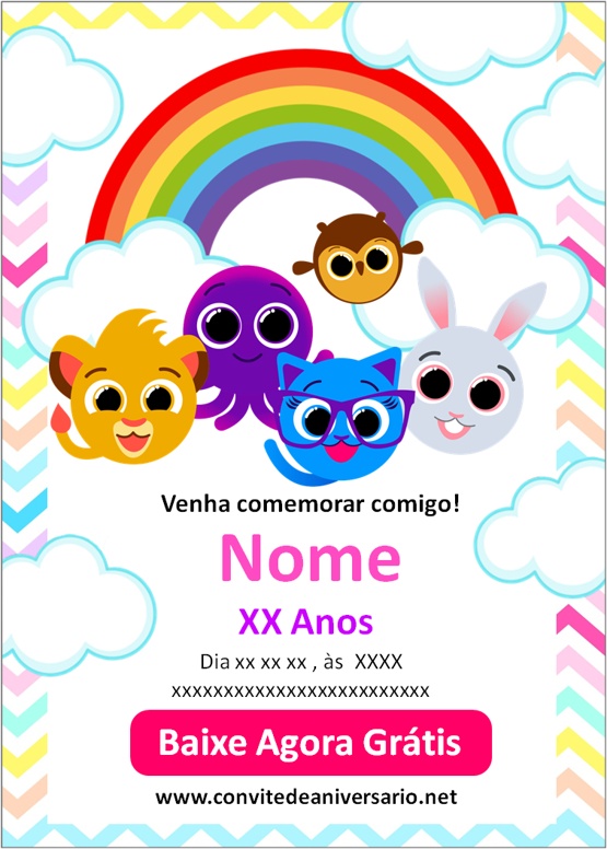 ▷ Convite de Aniversário Infantil Menina personalizado grátis para editar