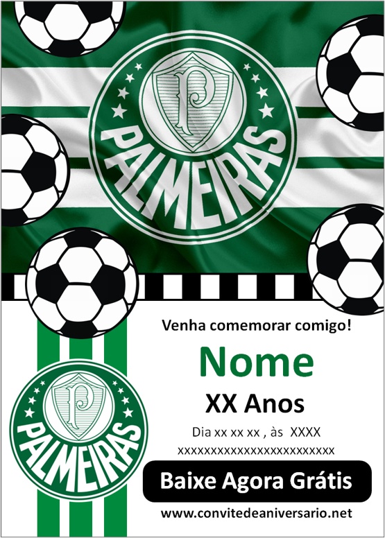 Convite do Palmeiras convites