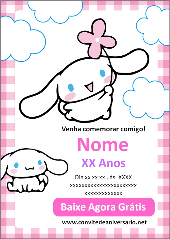 Convites Cinnamoroll