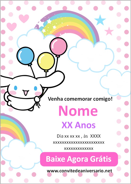 Convites Cinnamoroll