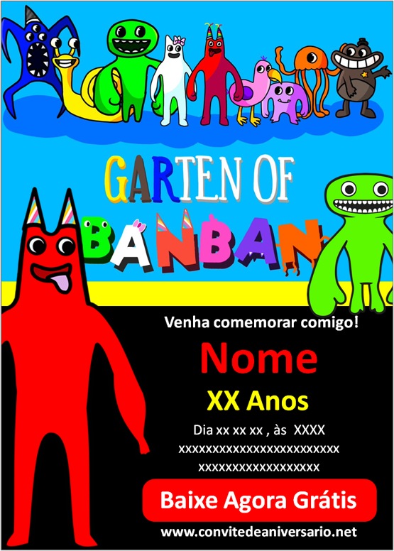 Convite Garten Of Banban