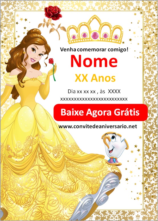 convite da princesa