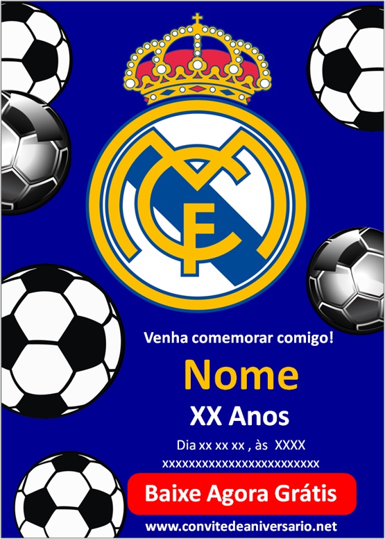 Convite Real Madrid