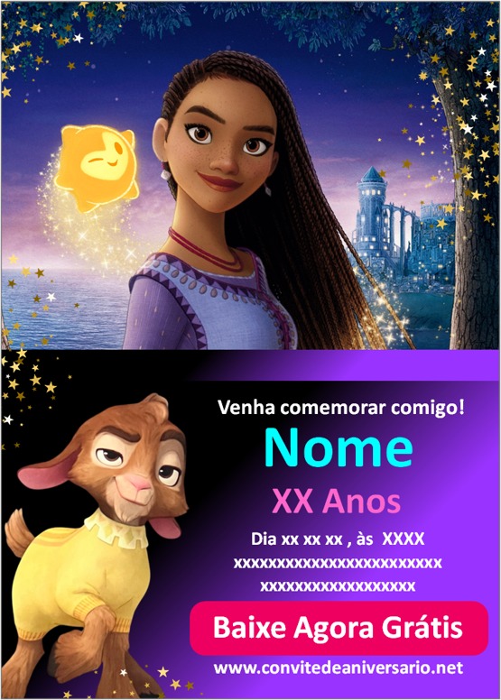 Convite Digital Wish O Poder dos Desejos