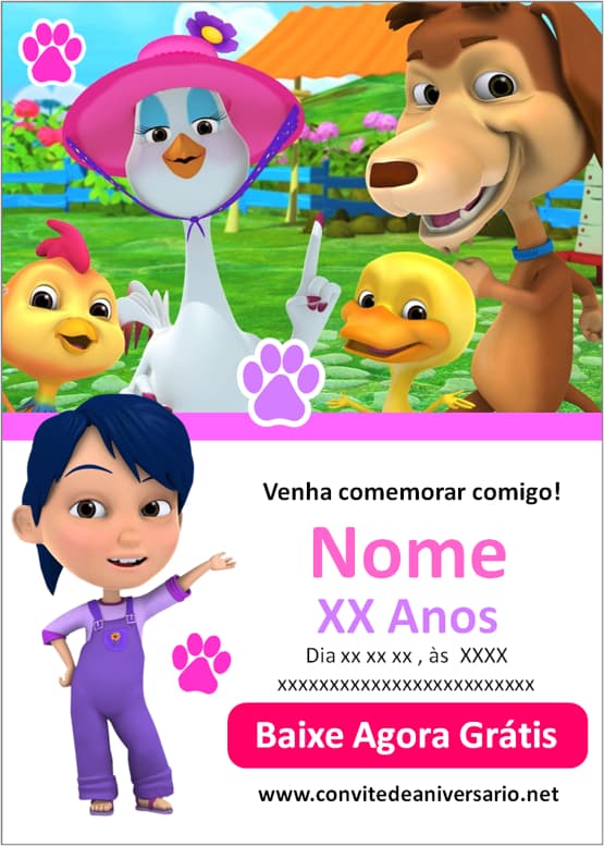 convite meu cachorro chocolo gratuito