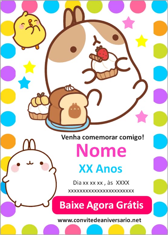 convite molang online