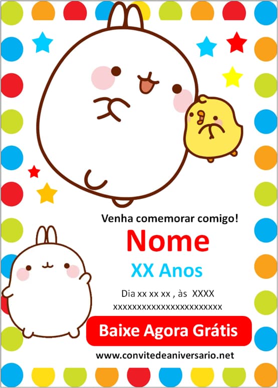 arte convite molang